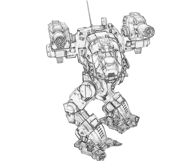 Mechwarrior Coloring Pages Coloring Pages