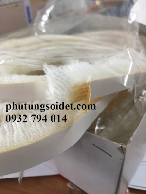 Nỉ vệ sinh sợi ngang có keo dán - Fur strip 15mm (Sticker )