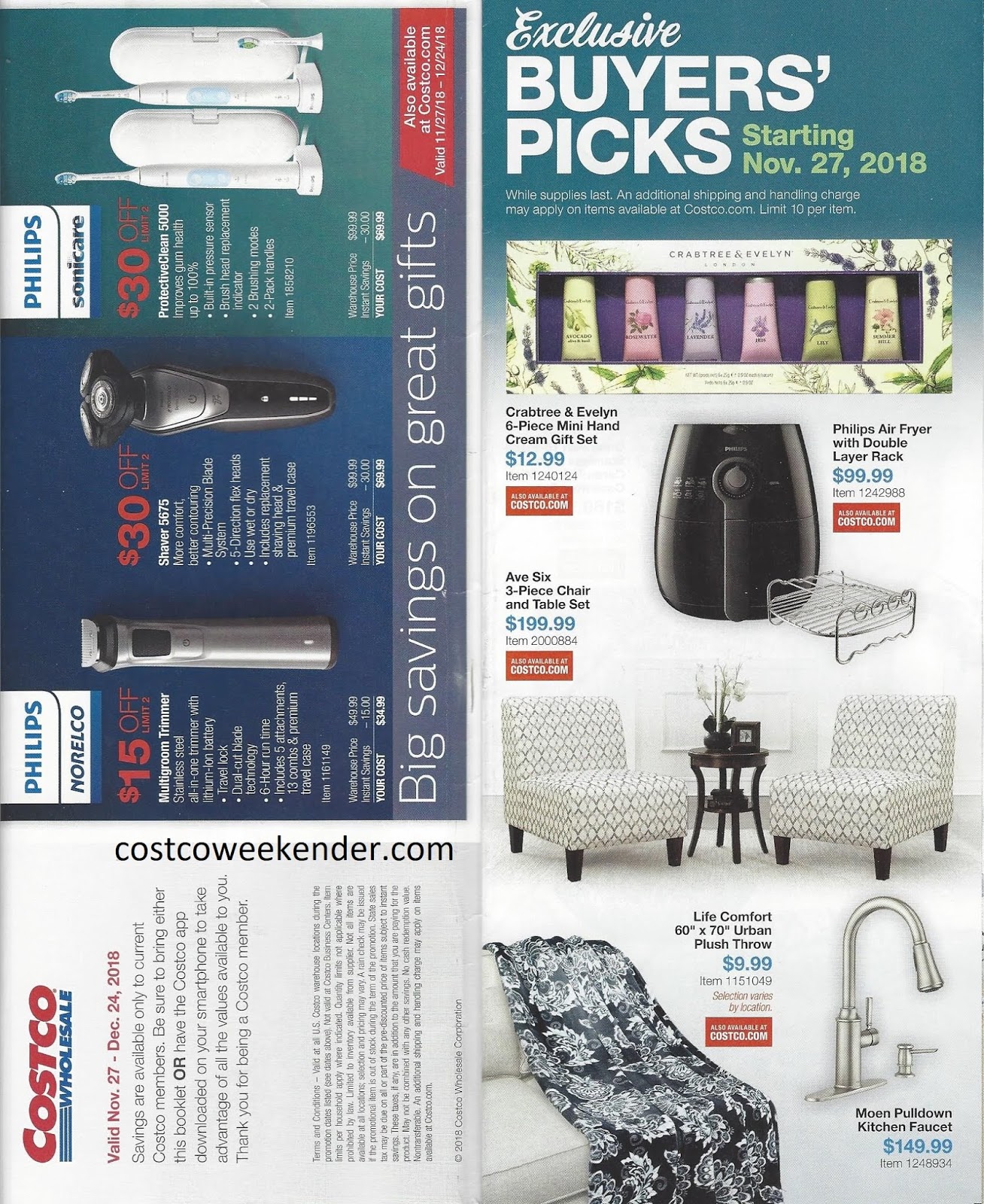 Costco December 2018 Coupon Book Costco Weekender