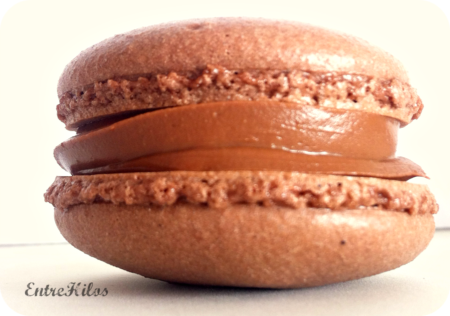 macaron de chocolate