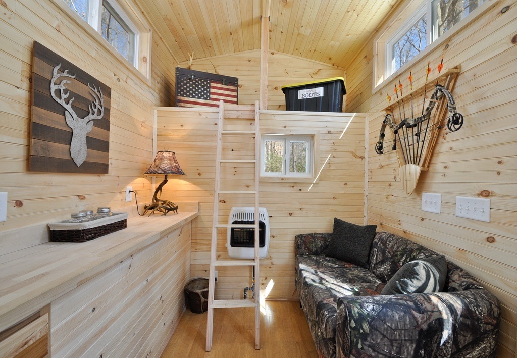listed at 43500 this hunter themed home is a great catch for more information on the specifications of the timberland tiny house financing etc visit - Tiny House Financing 2 listed at 43500 this hunter themed home is a great catch for more information on the specifications of the timberland tiny house financing etc visit - Tiny House Financing 2
