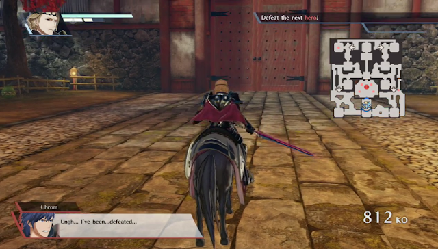 “Ungh... I've been...defeated...” Fire Emblem Warriors Chrom defeated