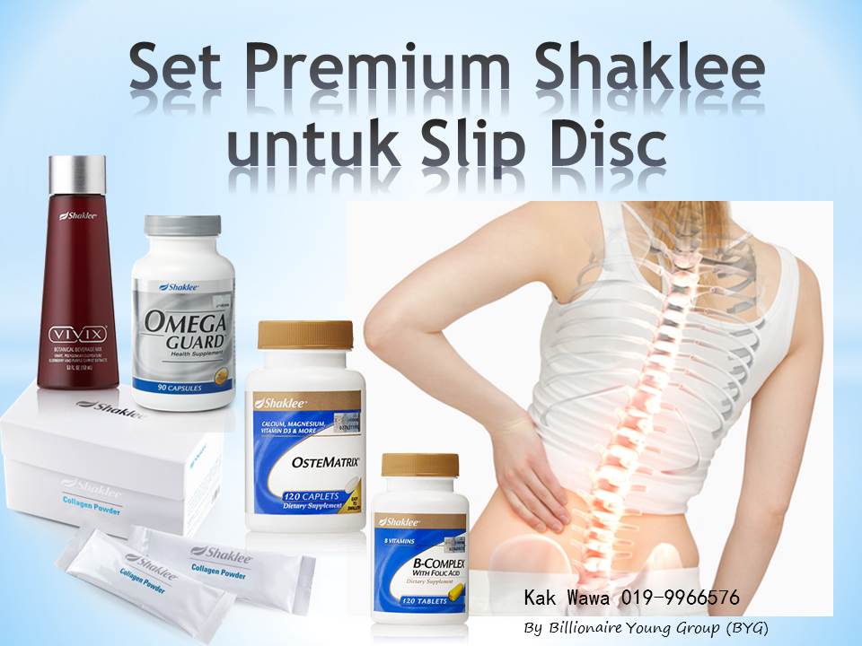 Set Premium Shaklee Atasi Slip Disc ~ VITAMIN WAWA