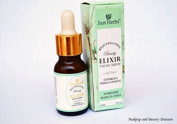just herbs elixir facial serum