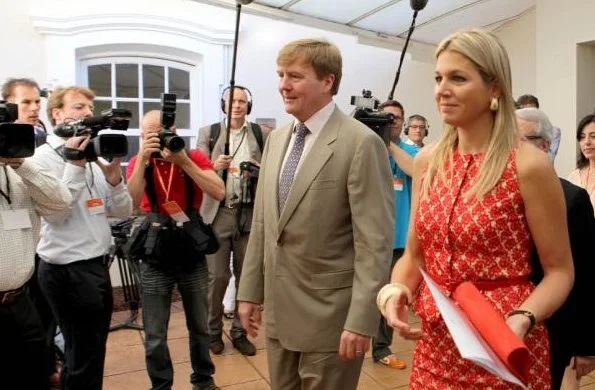 Crown Princess Maxima and visited a seminar Future of Food Business at the university of Sao Paulo