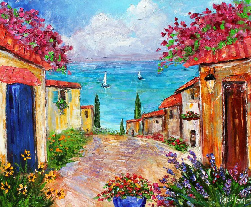 karen tarlton two brand new colorful landscapes by karen tarlton