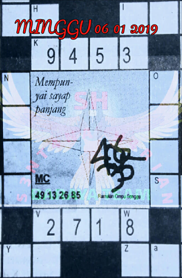 Forum Syair Sgp Minggu 6 01 2019 Opesia Official