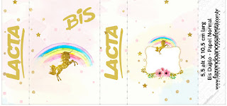 Fiesta de Unicornios: Etiquetas para Candy Bar para Imprimir Gratis. Etiquetas de Fiesta de Unicornios para imprimir gratis.