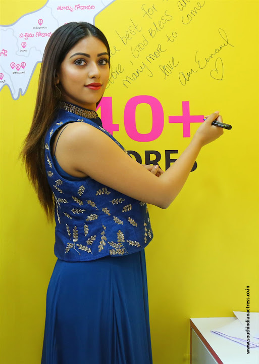 Anu Emmanuel launches B New Mobile Store at Bapatla