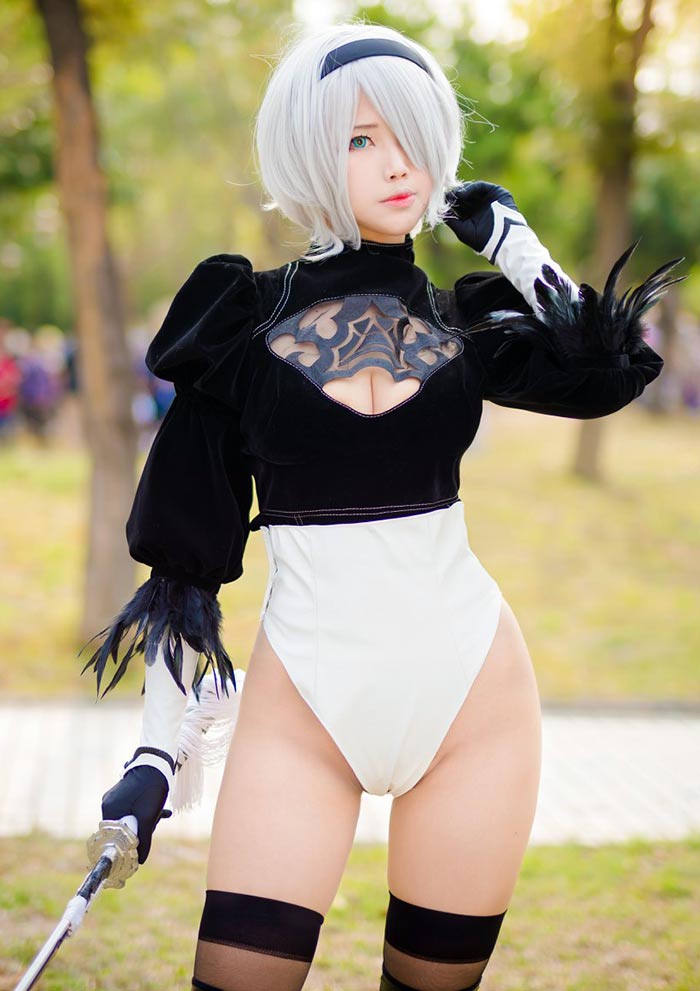 Cosplay YoRHa No.2 Type B (2B) - Nier: Automata | PHẦN 4 Cosplay YoRHa No.2 Type B (2B) - Nier: Automata | PHẦN 4