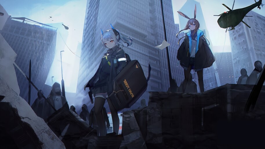 Arknights, Liskarm, Amiya, Anime, Girls, 4K, #6.532