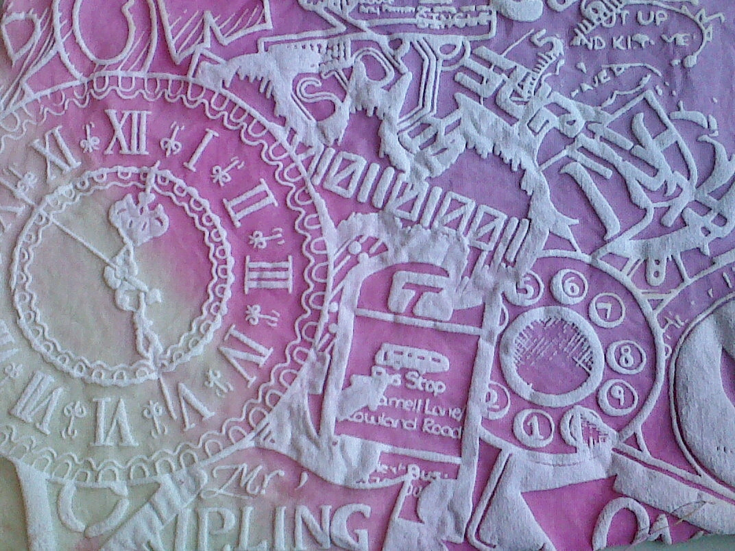 Emma Cromwell Textiles and Surface Pattern Experimenting with Puff Binder