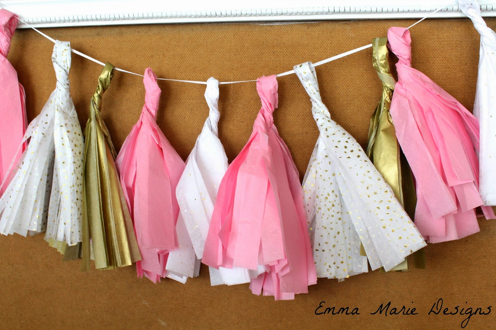 Let's Make Tissue Paper Tassels Emma Marie Designs