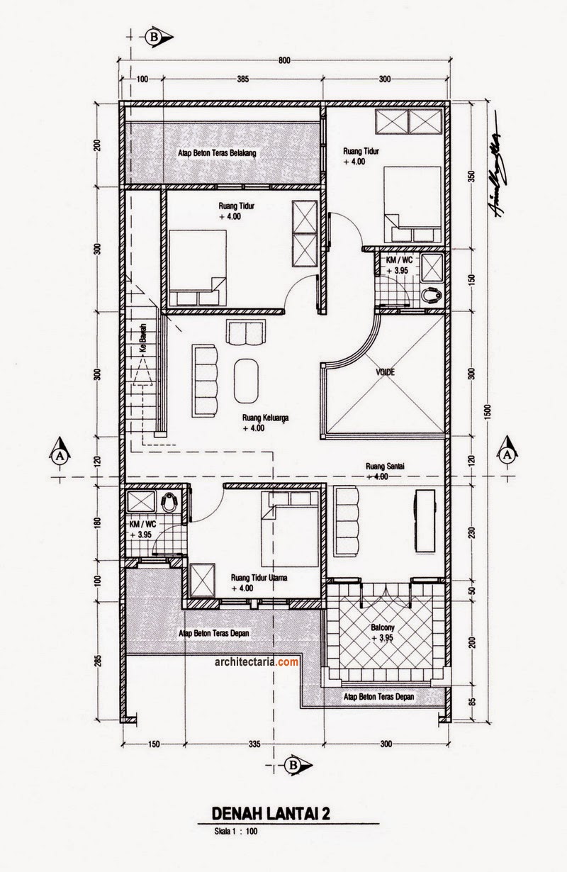Denah Rumah Minimalis 2 Lantai Ukuran 6x10 Desain Rumah Minimalis