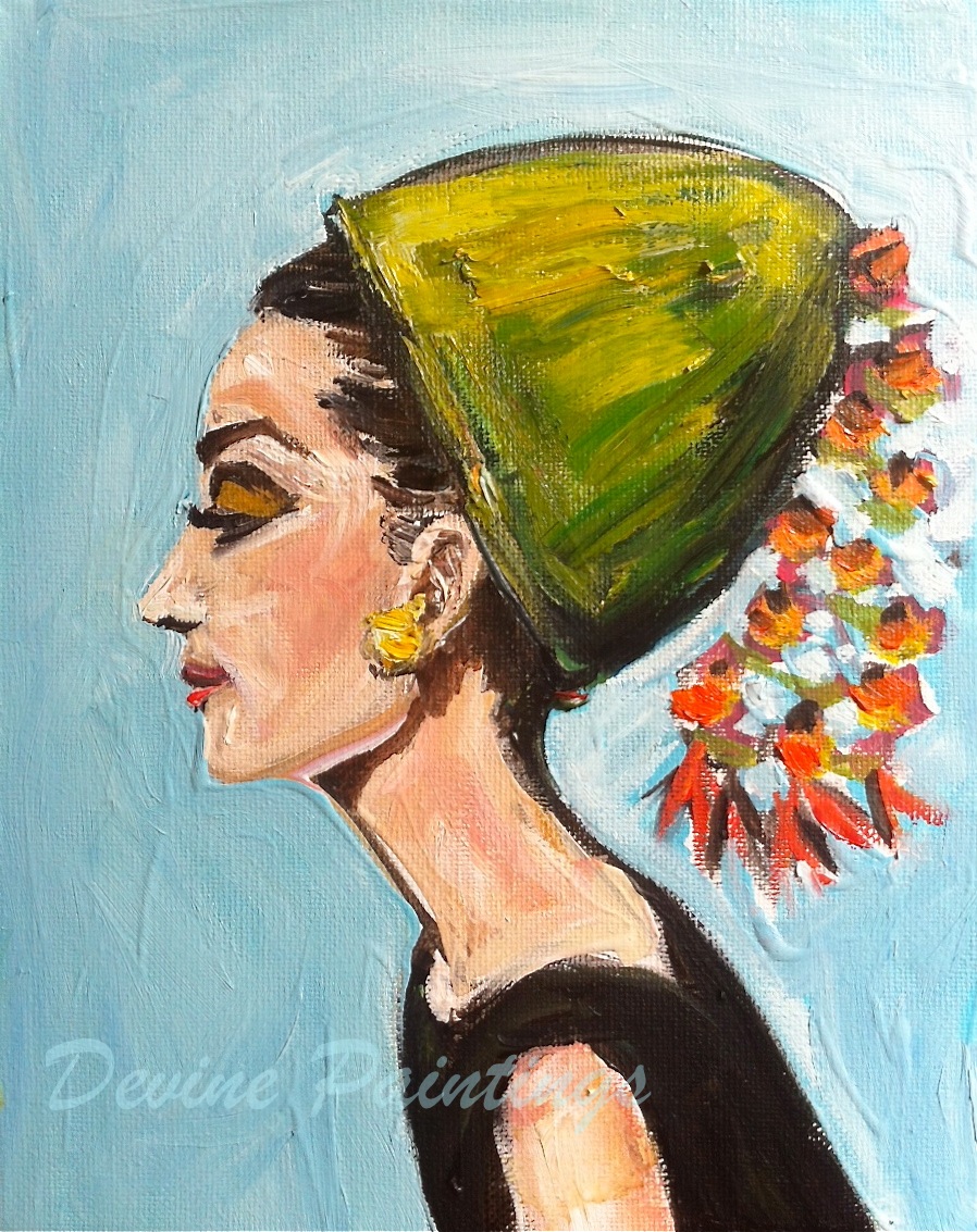 Devine Paintings: Audrey Hepburn Painting