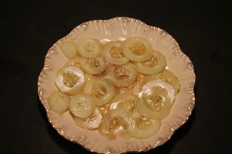 SALAD DAYS, OFFAL NIGHTS Cucumber with malt vinegar