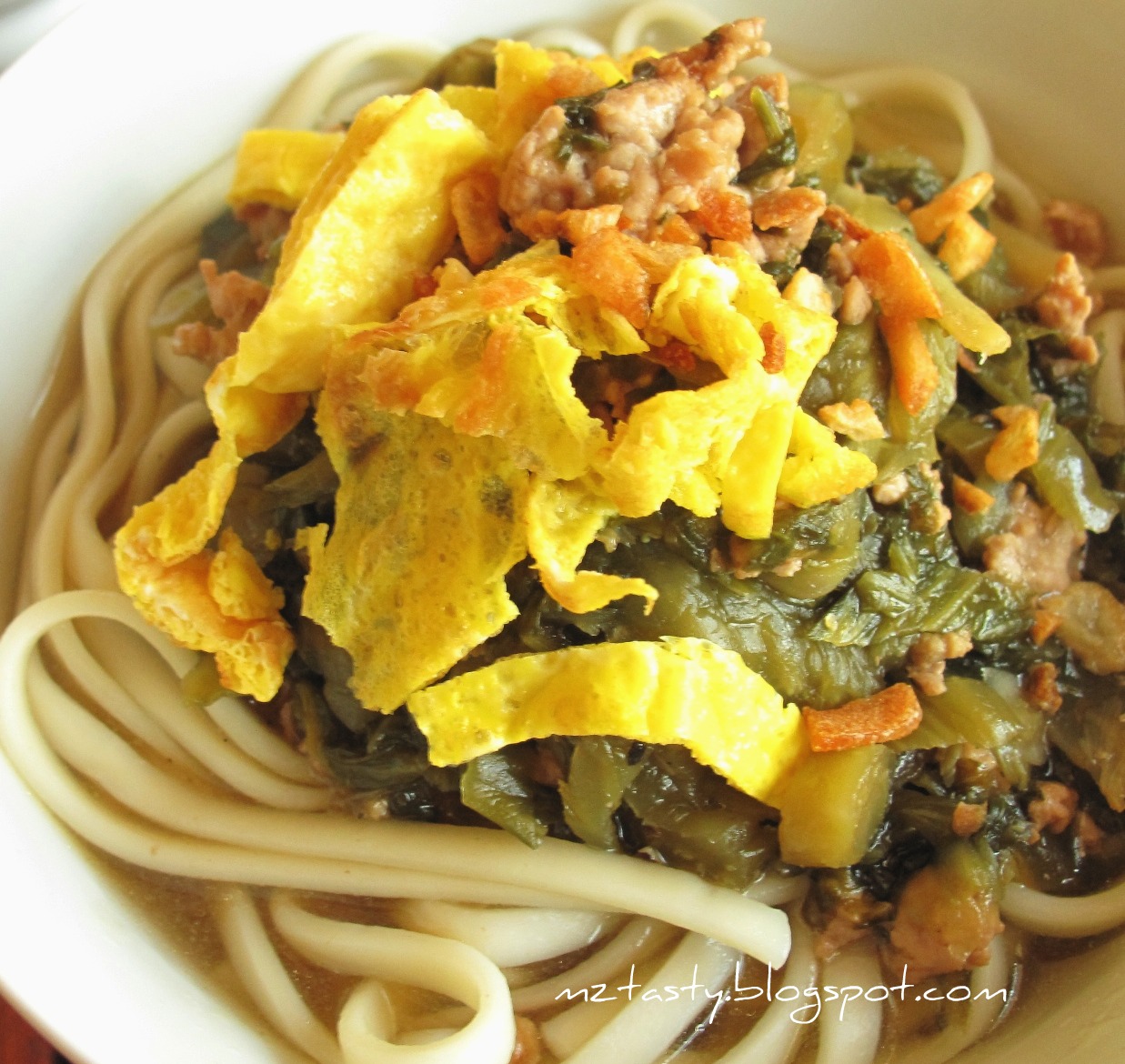 MzTasty's Kitchen, Savor The Flavor Shanghai Noodles Soup in Brown