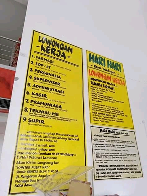 Lowongan Hari Hari Swalayan