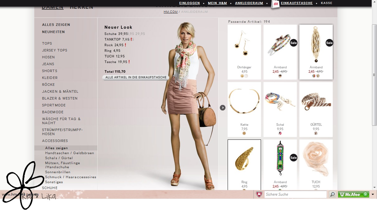 Ria und Lika H&M online shop > neues design
