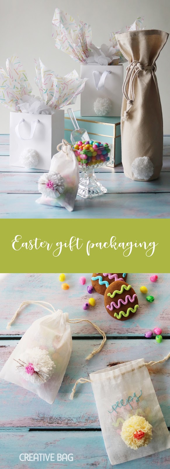 the creative bag blog Easter gift packaging ideas using our fabric and