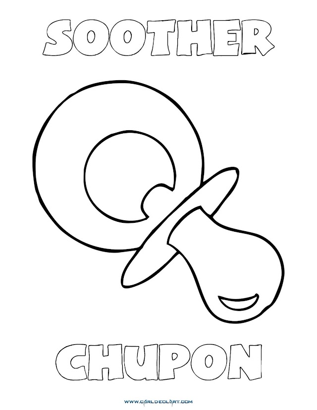 Dibujos Inglés - Español con CH: Chupón - Soother