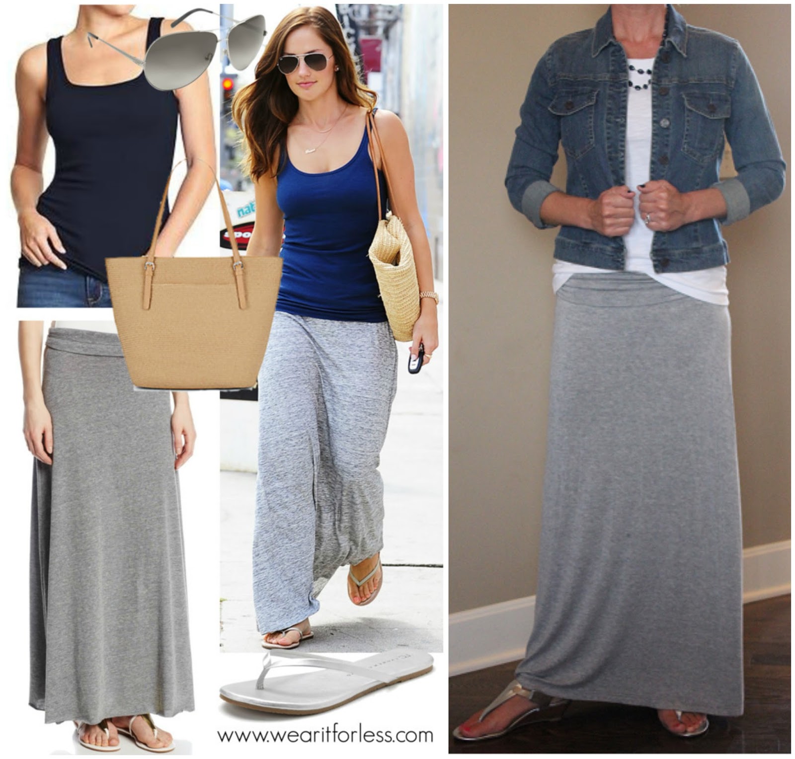 bobeau maxi skirt