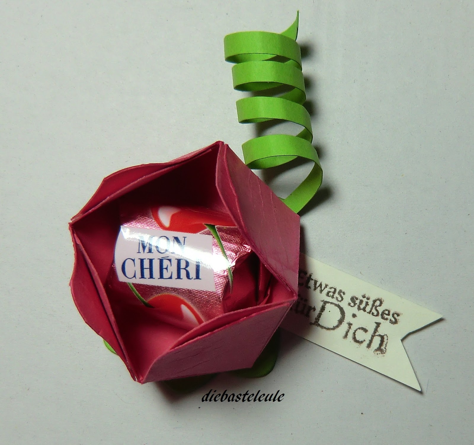 die Basteleule Mon Cherie Blume