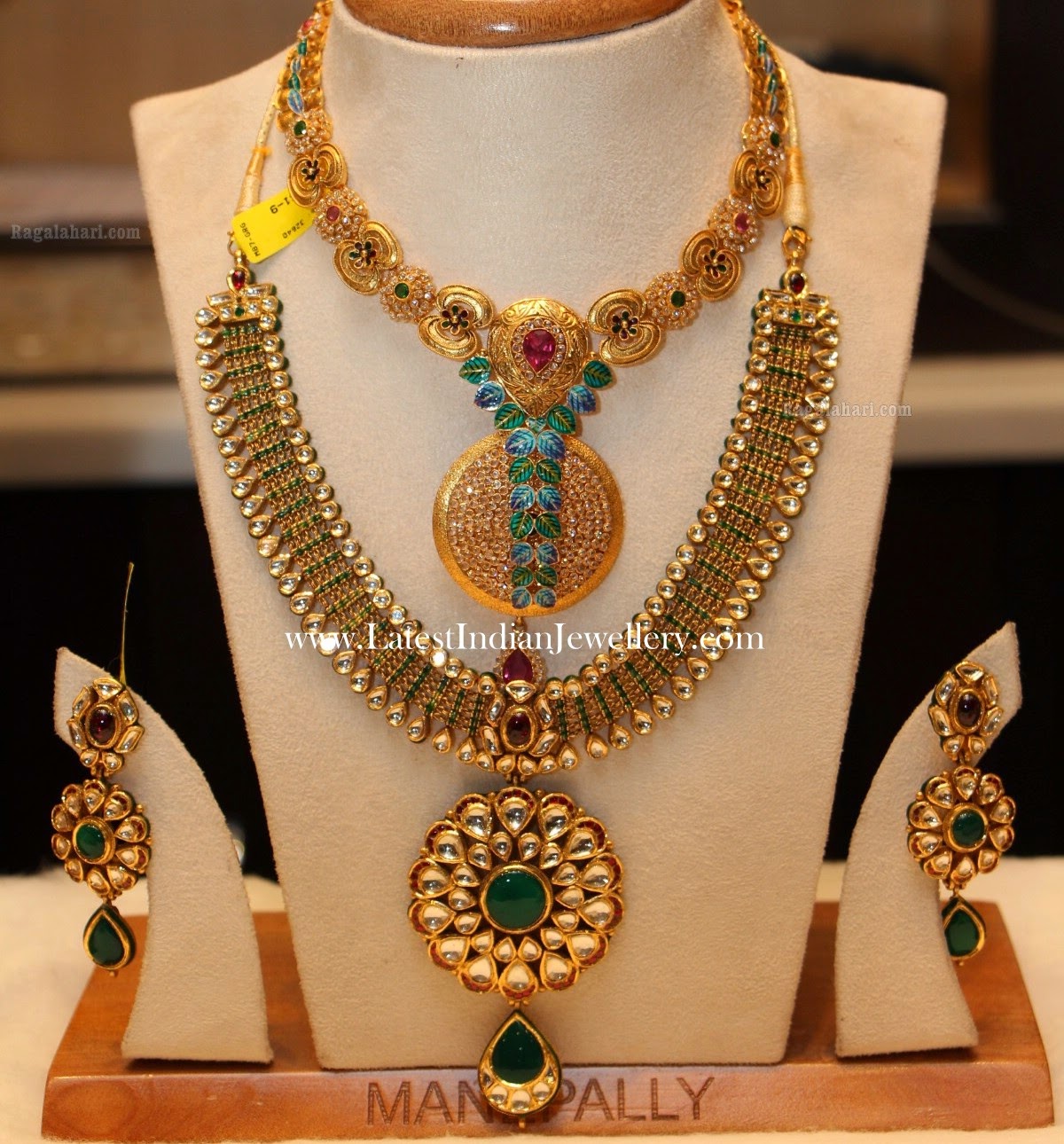 Trendy Antique Gold Necklace Haram Set - Latest Indian Jewellery Designs