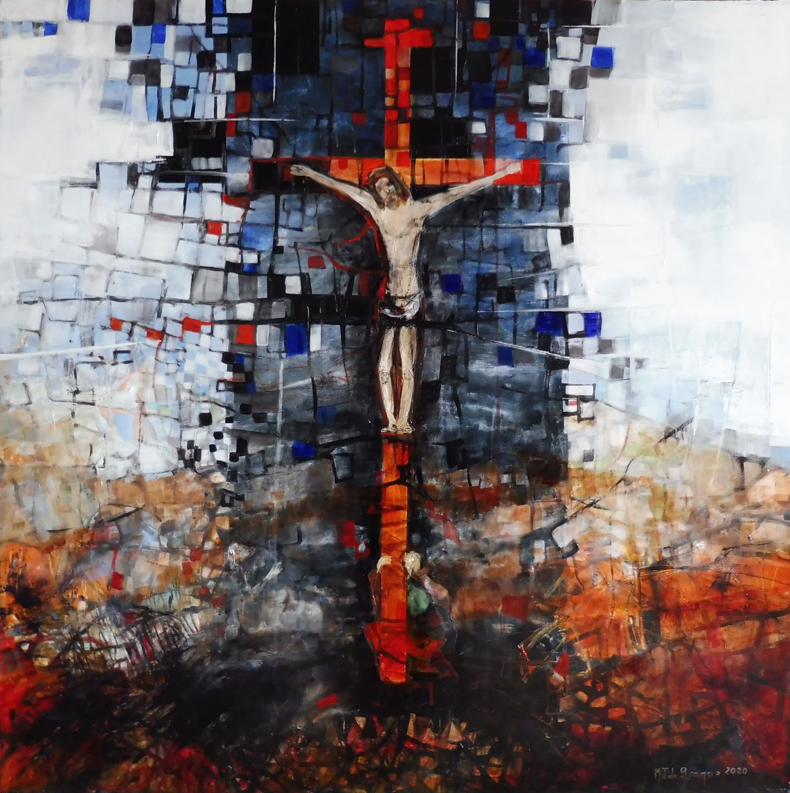 Crucifixion - 80 x 80 cm - 2020