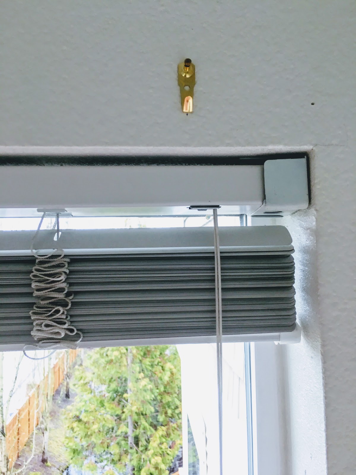 DIY rollup bamboo blinds