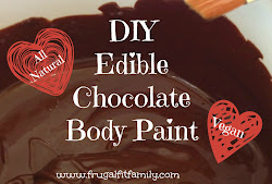 chocolate edible paint diy natural organic recipe vegan option frugal too fun