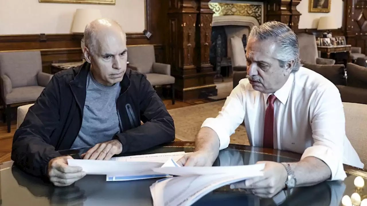 Alberto Fernández y Horacio Rodríguez Larreta Alberto Fernández y Horacio Rodríguez Larreta