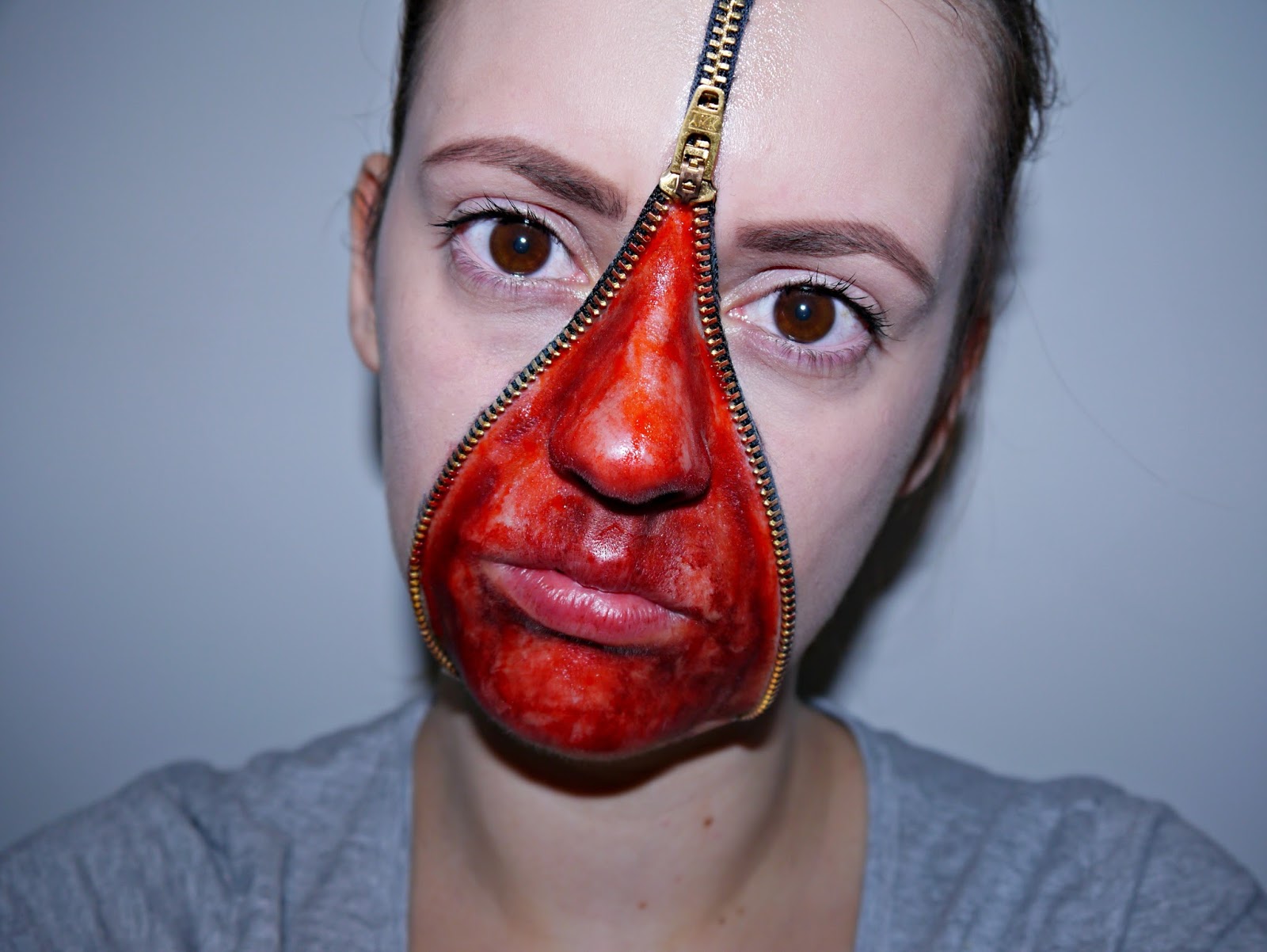 Zipper Face // Halloween With Hannah Hannah Marie