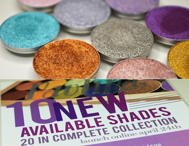 Swatche -  Folied Eyeshadow Makeup Geek (10 nowych odcieni ) AKTUALIZACJA 
