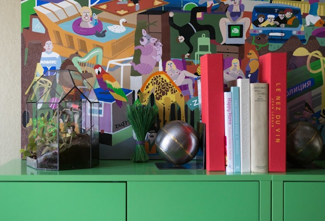 From Russia with bold boho love - office credenza bohohome.com @bohosusan