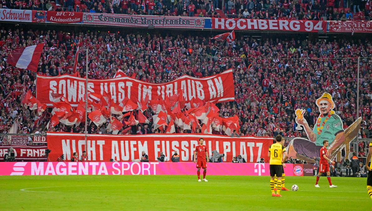 FC Bayern München Supporters Continue Against Club Non-Traditional Kit Colors - Footy Headlines