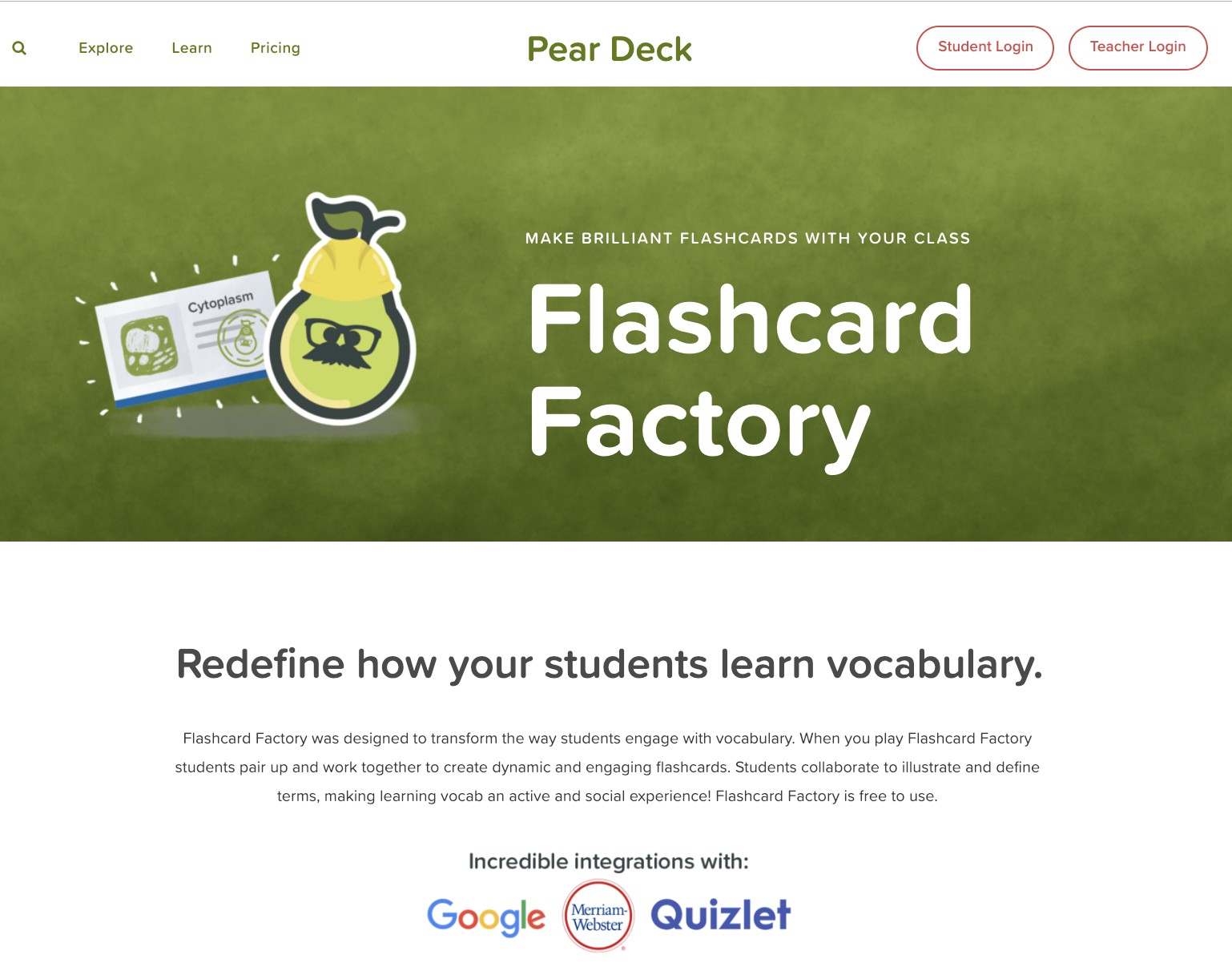 The Library Voice PearDeck Flashcard Factory....Check Out This Awesome