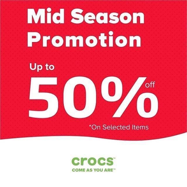 Crocs Kuwait Up to 50 mid season promotion at Crocs Store