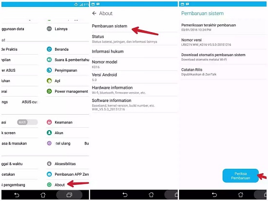 Cara Upgrade OS Android ke Versi Terbaru Cara Upgrade OS Android ke Versi Terbaru