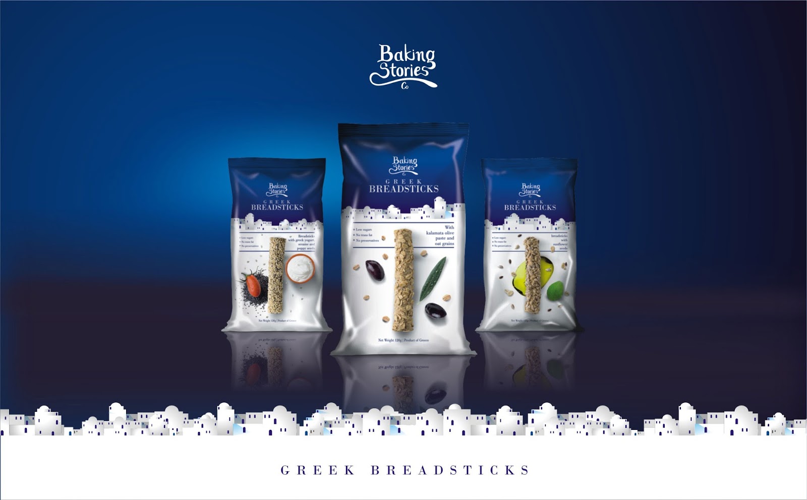 Baking Stories Greek Breadsticks on Packaging of the World Creative