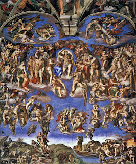 Afresco Juízo Final, Michelangelo, Capela Sistina, Roma