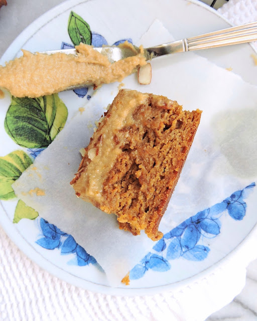 Just Jessie B Sweet Potato Cake with Cashew Cream Cheese Frosting