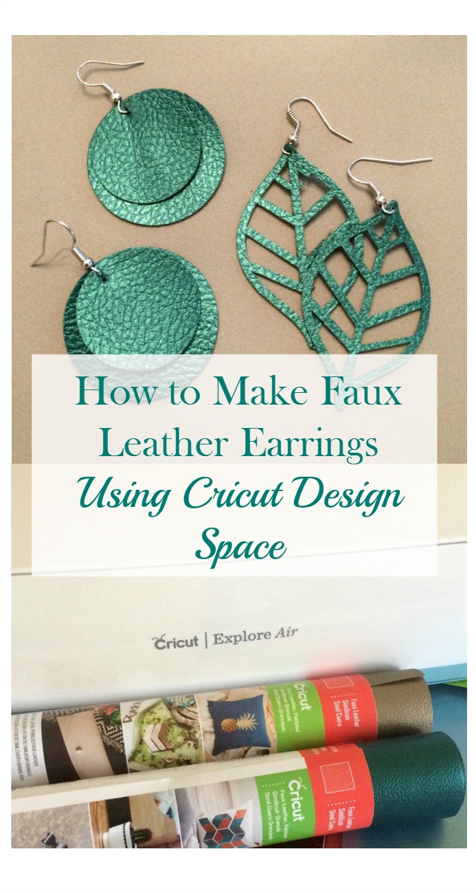 Real Girl's Realm: How to Make Faux Leather Earrings With Cricut