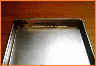 Mostly clean - and shiny - baking pan