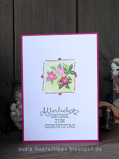 Geburtstagskarte stampin up karte mit Stempelset "Wie ein Weihnachtslied" von Demonstratorin in Coburg stampin up karte Geburtstag mit Stempelset "Wie ein Weihnachtslied" von Demonstratorin in Coburg