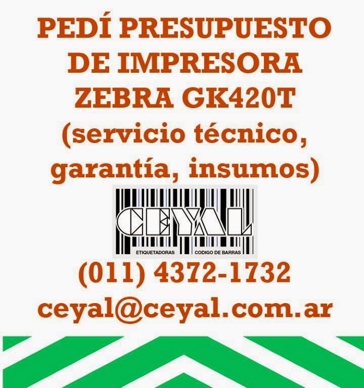 Zebra tlp 2844 de escritorio capfederal #BsAs