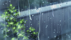 anime rain background landscape
