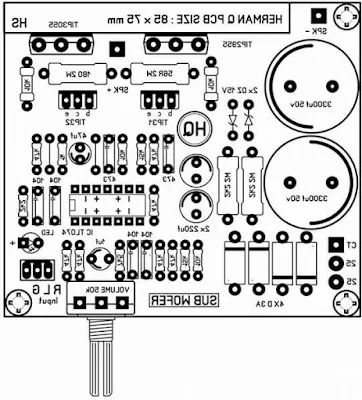 Subwoofer Amplifier PCB Layout
