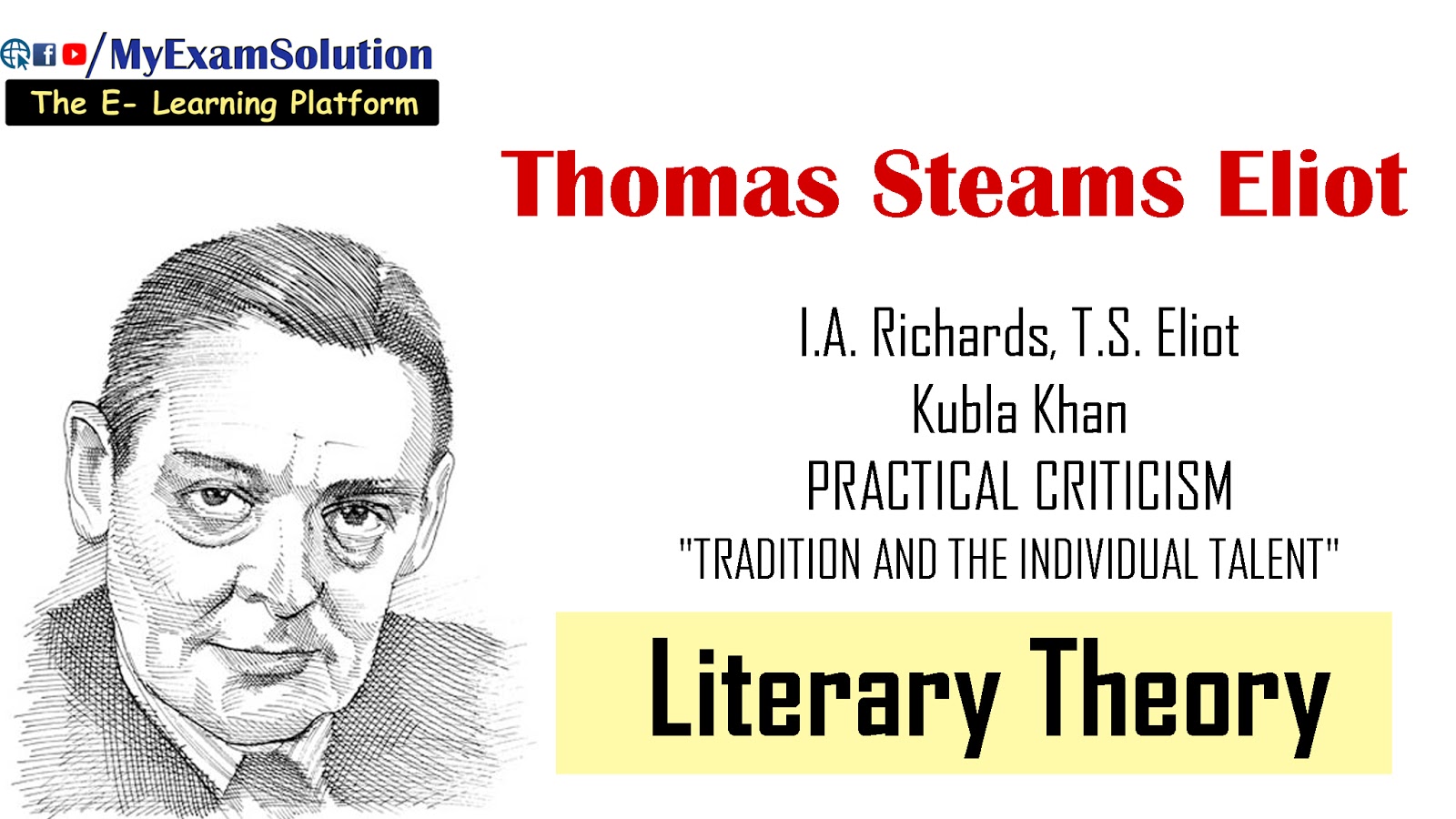 T.S.Eliot Critical Essay for Ugc Net Notes of English Literature My