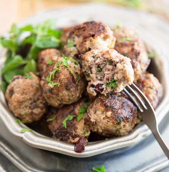 Greek Style Meatballs Greek Style Meatballs